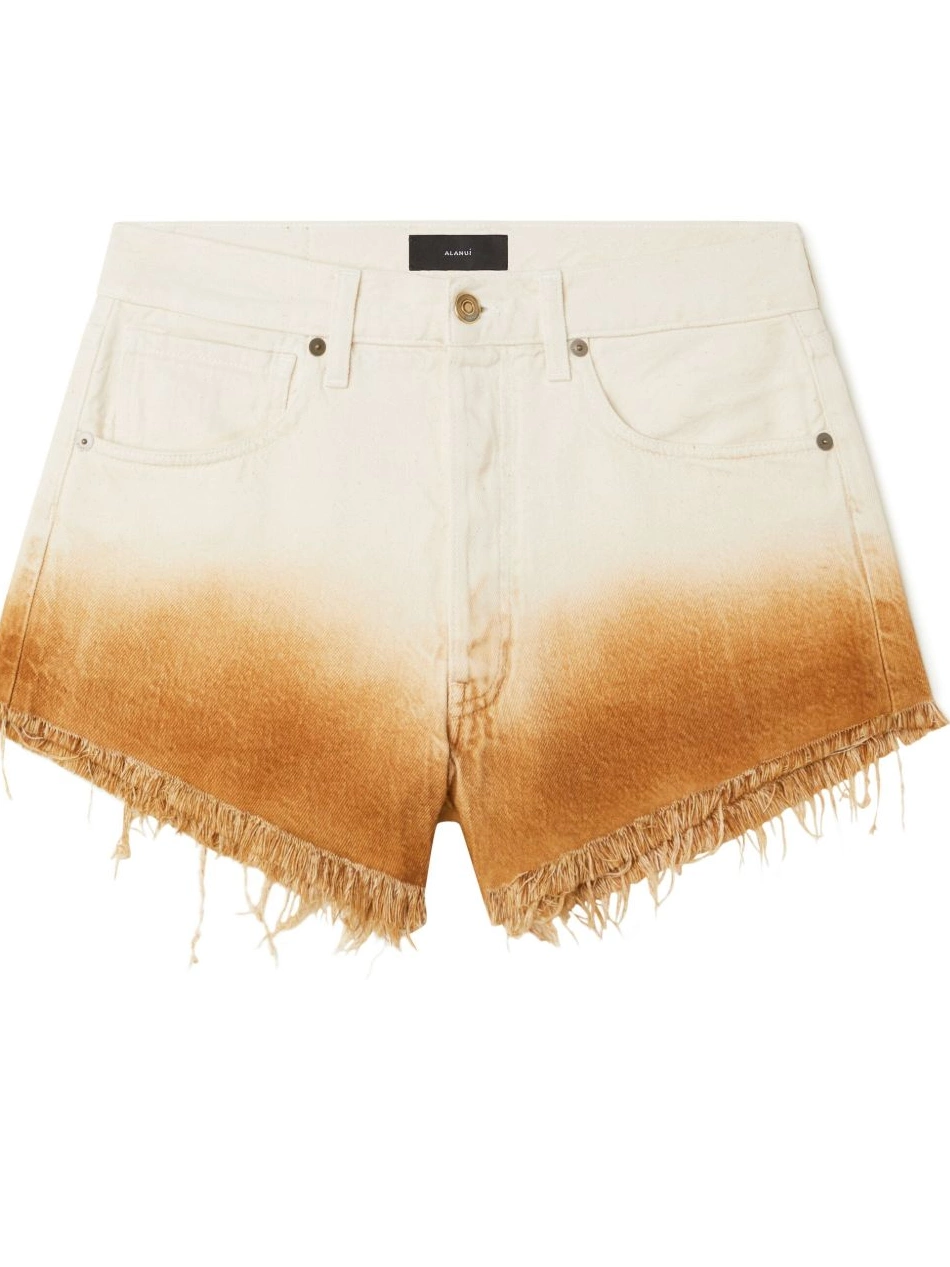 gradient Hues Women Alanui Bright denim shorts 0430
